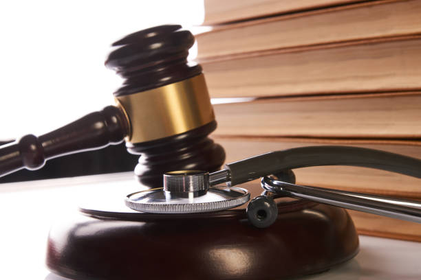 istock Judge's Gavel and medical stethoscope 888184204