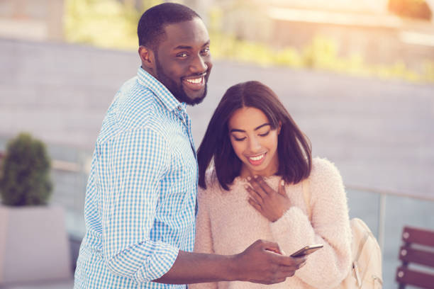 istock Delighted handsome man looking at you 888184206