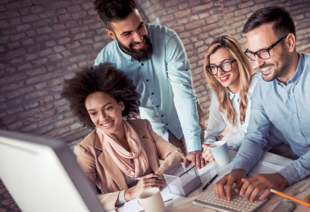 istock Business people working together in office 888187254