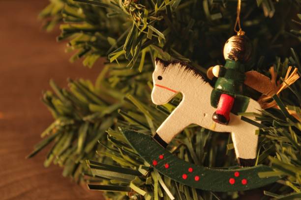 istock Christmas tree decoration at home 888187674