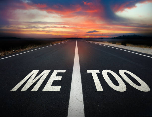 istock Hashtag #MeToo / me too - on road to future 888187796