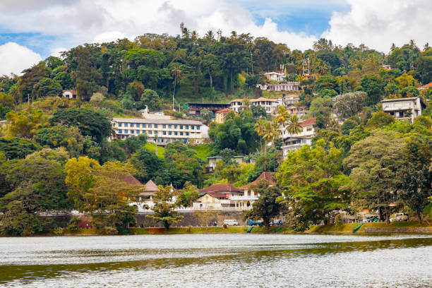 istock View of Mogambara Lake Shore in Kandy 888192590