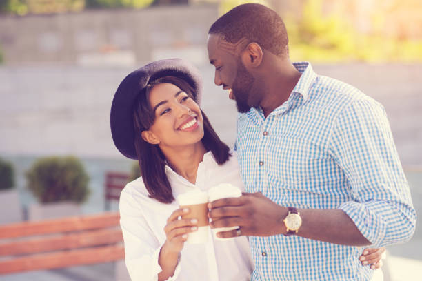 istock Positive nice couple being on a date 888196080