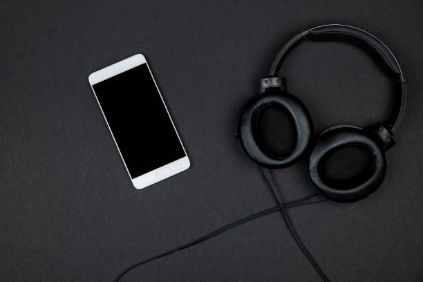 istock Headphones with smart phone 888200880