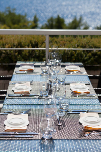 istock High Angle View Of Place Setting During Sunny Day 888201600
