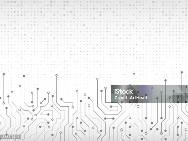 Ilustración de Ilustración De Vector De Tarjeta De Circuitos y más Vectores Libres de Derechos de Fondos - Fondos, Tecnología, Tablero de circuitos