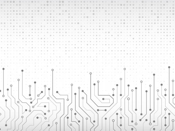 Circuit board vector illustration. High-tech technology background texture. Circuit board vector illustration. circuit board stock illustrations