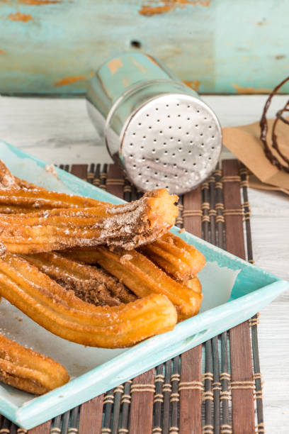 istock Traditional churros with hot chocolate 888220690