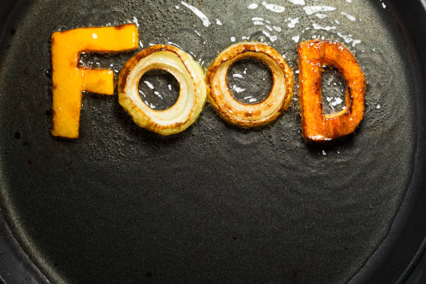 istock fried vegetables in the form of letters 888239418