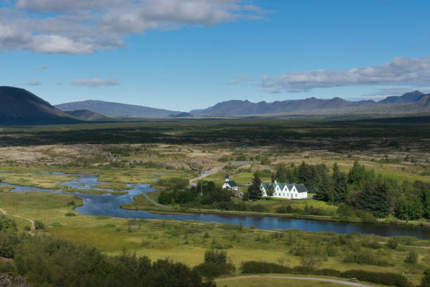 istock Thinvellir national park in summer, Iceland 888264612
