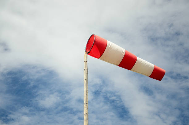 istock Striped vane on sunny summer day against sky 888306942