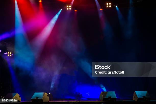 Performance Moving Lighting Concert Light Show Stage Lights Stock Photo - Download Image Now