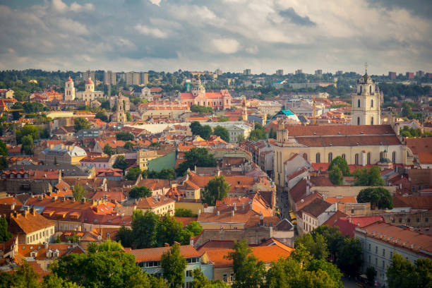 istock Aerial view on Vilnius 888350666