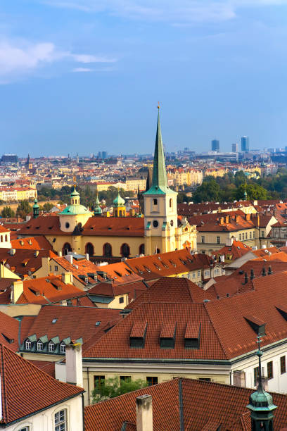 istock view from the observation deck on the old city, Prague, Czech Republic 888353248