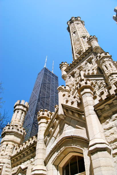 istock Chicago Architecture Water Tower and John Hancock 888357460