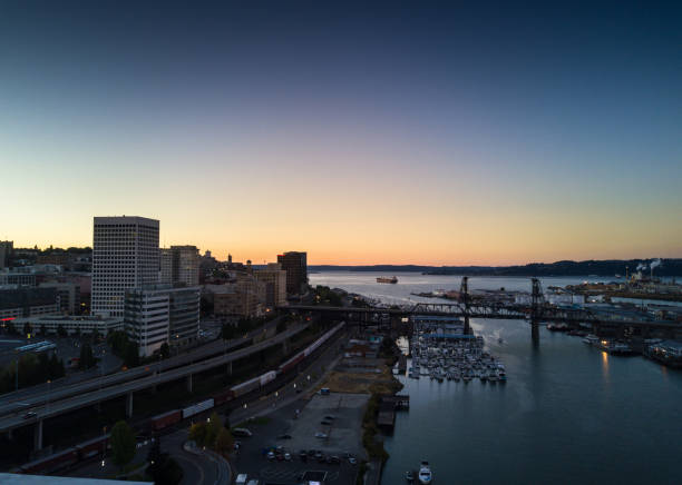 istock Thea Foss Waterway, Tacoma at Sunset 888361420