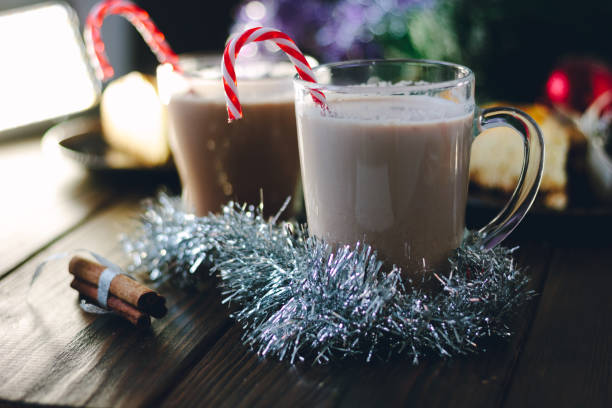 istock Beautiful christmas punch in glass over the table. 888361512