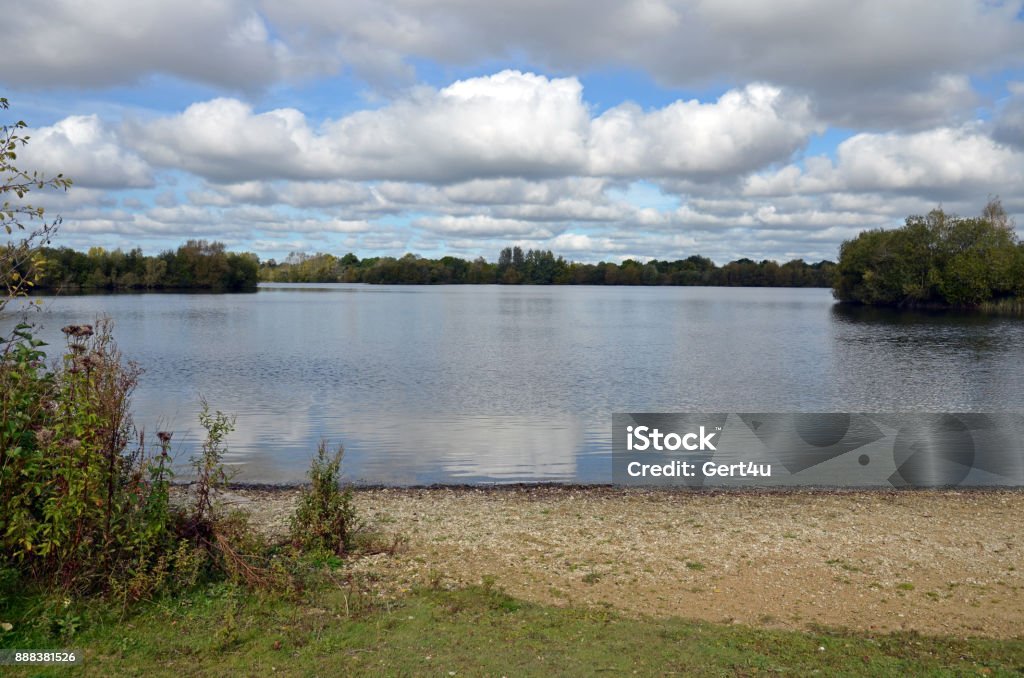 Lake in the Cotswold District near Faiford Fairford Stock Photo