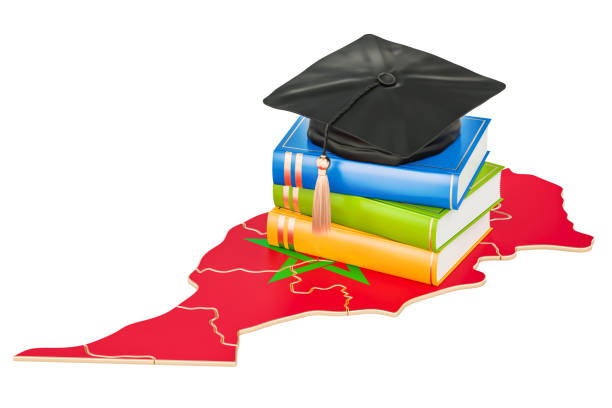 istock Education in Morocco concept, 3D rendering isolated on white background 888387648
