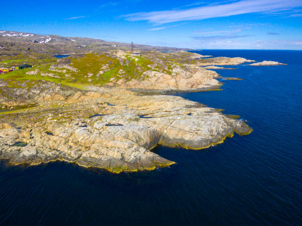 istock Beautiful arctic summer landscape on Barents sea shoreline 888394734