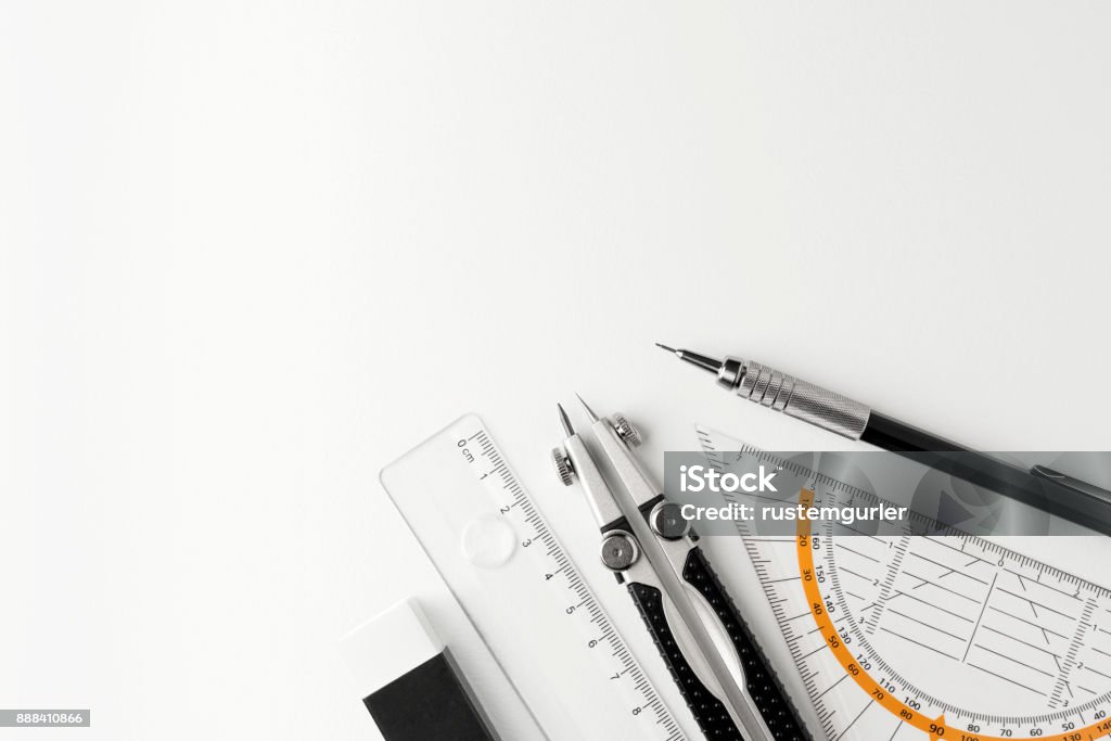 Technical drawing tools Work Tool Stock Photo