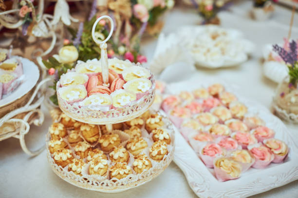 istock Diversity of pastry decorated with fruit 888421860