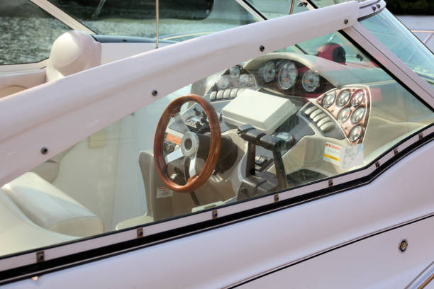 istock Boat cockpit in  New Glasgow, Nova Scotia, Canada 888432424