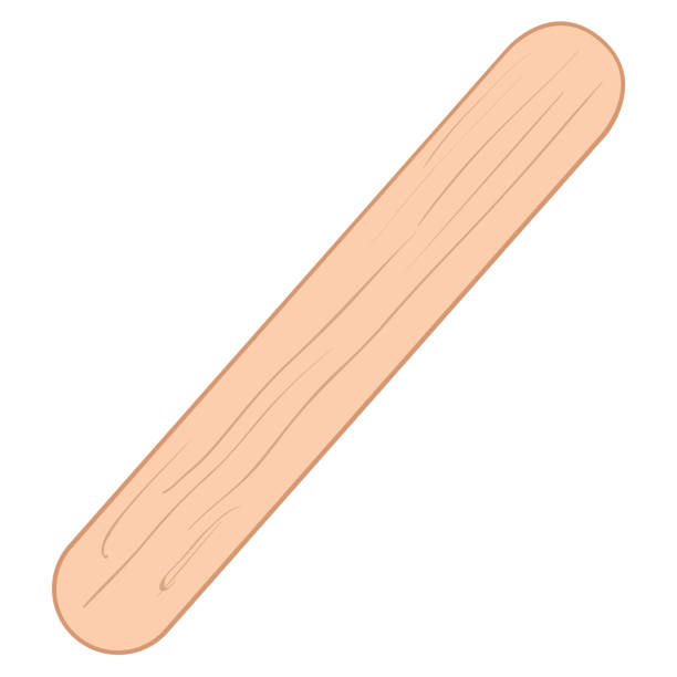 Isolated popsicle stick Isolated popsicle stick on a white background, vector illustration popsicle stick stock illustrations