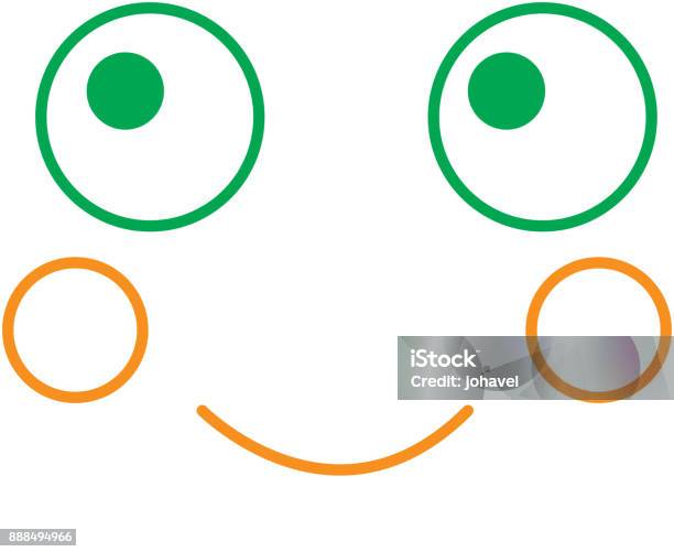 Kawaii Wyraz Twarzy Gest Twarzy Kreskówka - Stockowe grafiki wektorowe i więcej obrazów Bazgroły - Rysunek - Bazgroły - Rysunek, Dowcip rysunkowy, Emotikon