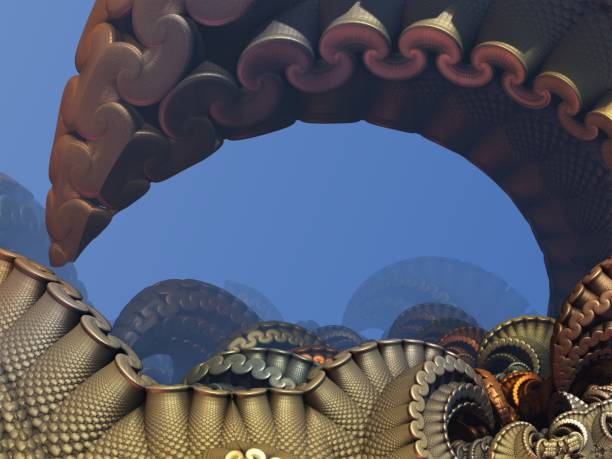istock futuristic digital 3d art fractal illustration 888500404