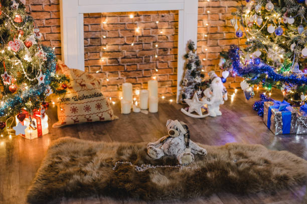 christmas background photostudio bokeh