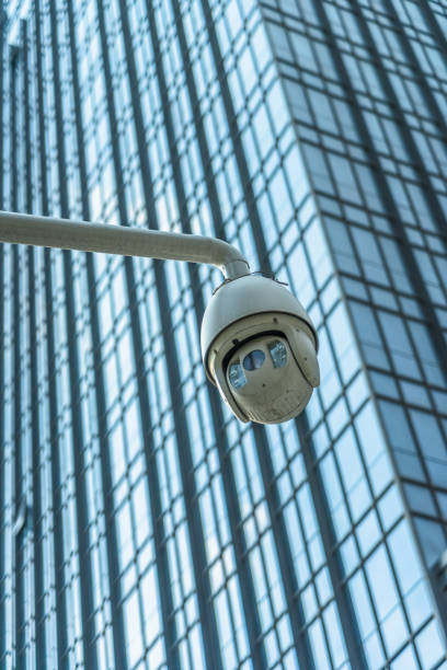 istock Security camera in front of the office building 888503178