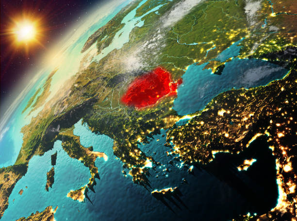istock Romania on planet Earth in sunset 888503386