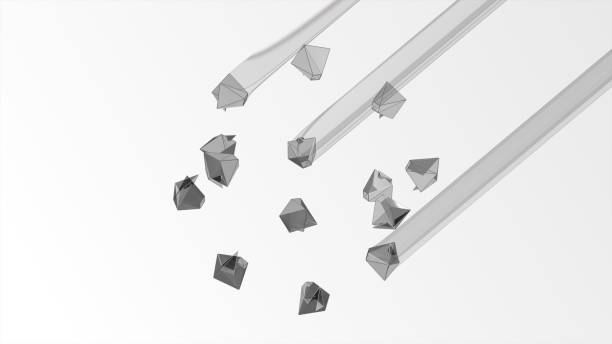 istock Transforming to music abstract crystal surface 3d illustration 888511874
