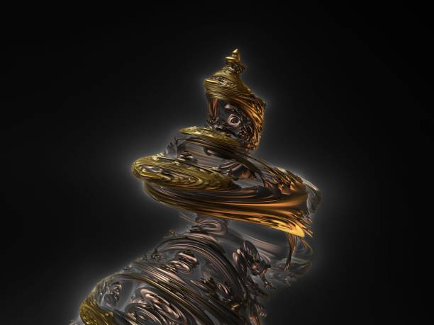 istock futuristic digital 3d art fractal illustration 888514824