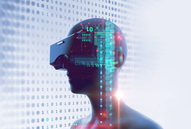 istock 3d rendering of virtual human in VR headset 888523226