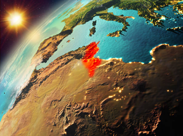 istock Tunisia on planet Earth in sunset 888529192