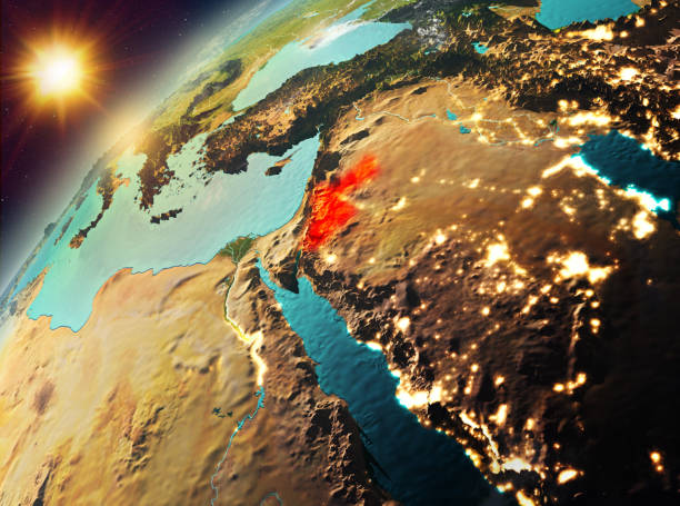 istock Jordan on planet Earth in sunset 888529222