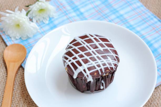 Chocolate cupcakes of sweet time