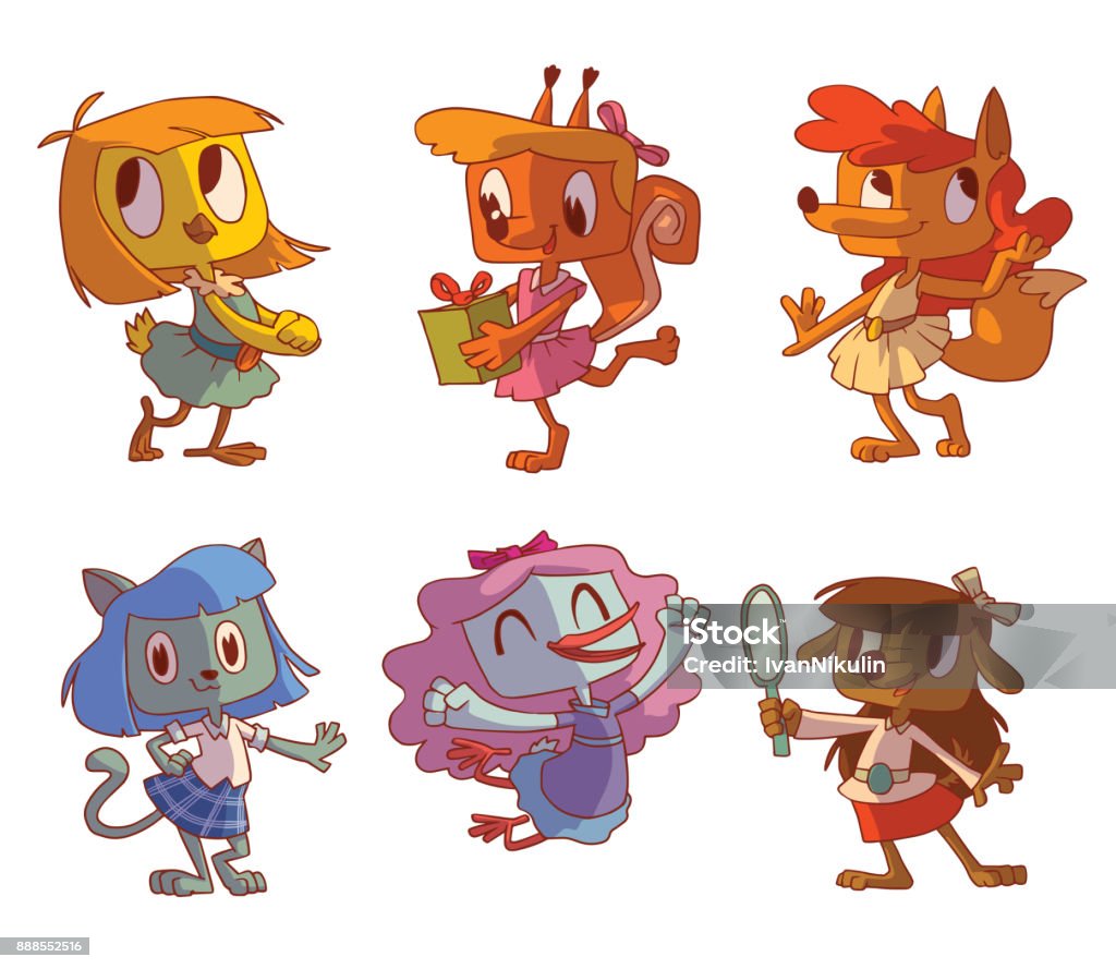 Set Of Funny Female Animals Stock Illustration - Download Image Now - Animal, Animal Wildlife, Beauty - iStock Set Of Funny Female Animals Stock Illustration - Download Image Now - Animal, Animal Wildlife, Beauty - iStock