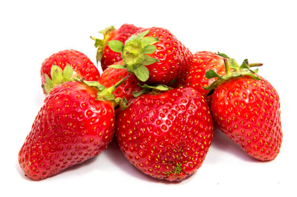 istock Fresh strawberry on a white background. 888592772