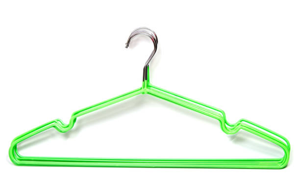 istock Colorful clothes hangers isolated on white background 888601966