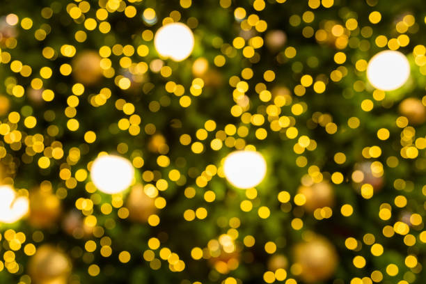 istock Blurred and bokeh of Christmas lighting in full screen background. 888613770