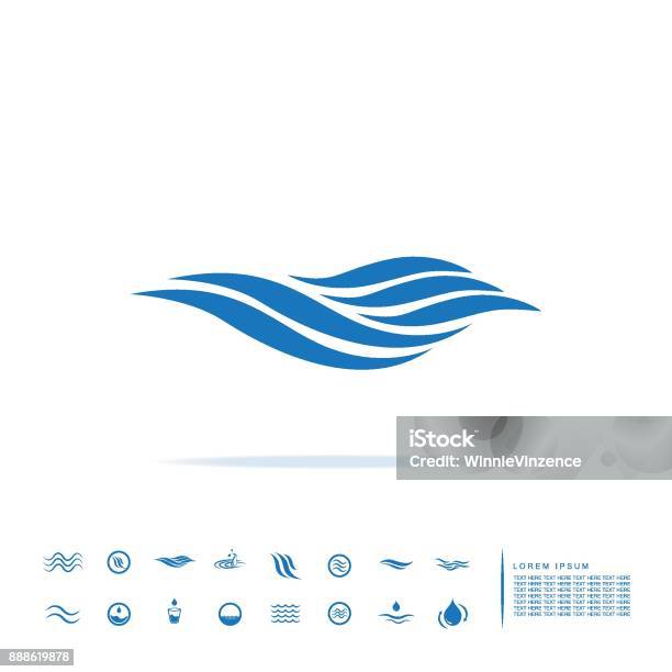 Sea Wave Icon Stock Illustration - Download Image Now - Logo, Wave - Water, Vector