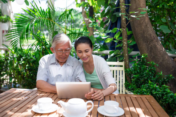 istock Father and daughter in cafe 888620220