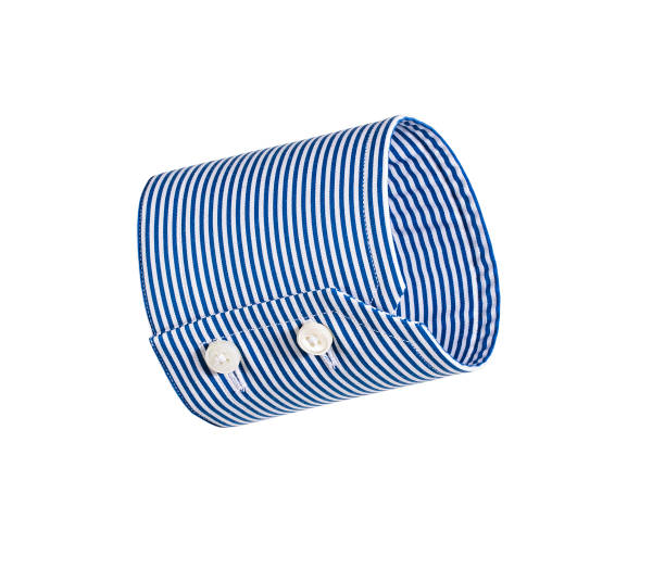 Shirt Cuff Detail isolated on white background ( with clipping path)
