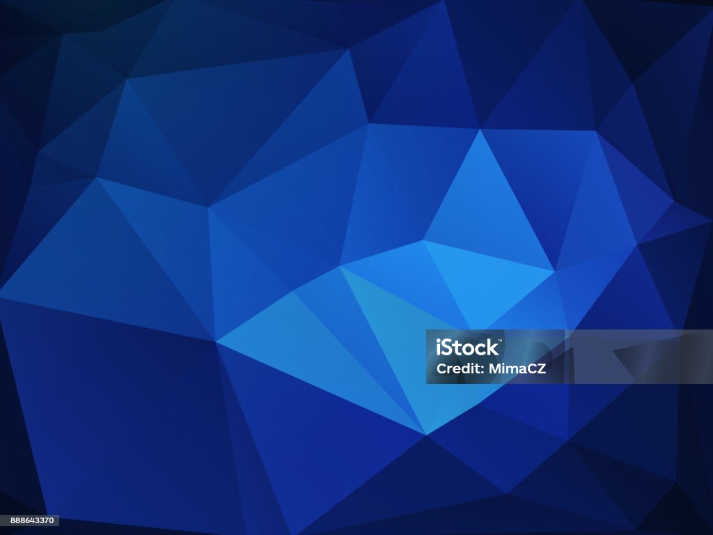 Blue Modelling Background Dark Blue Abstract Triangular Background Stock Illustration - Download ...