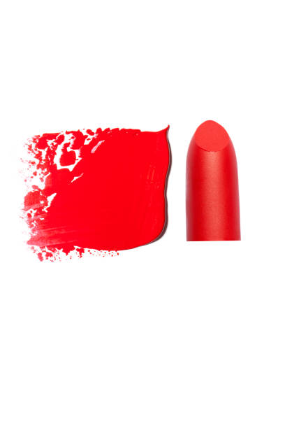 istock Red trace of lip gloss 888681976
