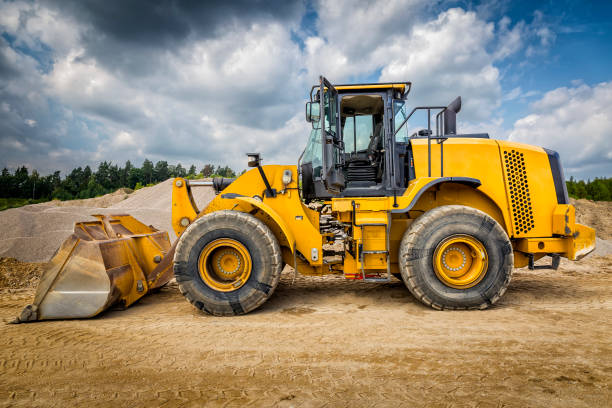 istock Earth mover in a new highway construction S3, Poland 888685498