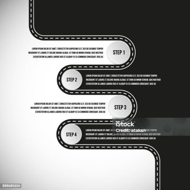Road Graphocs Vector Road Graph Templates Stock Illustration - Download Image Now ...